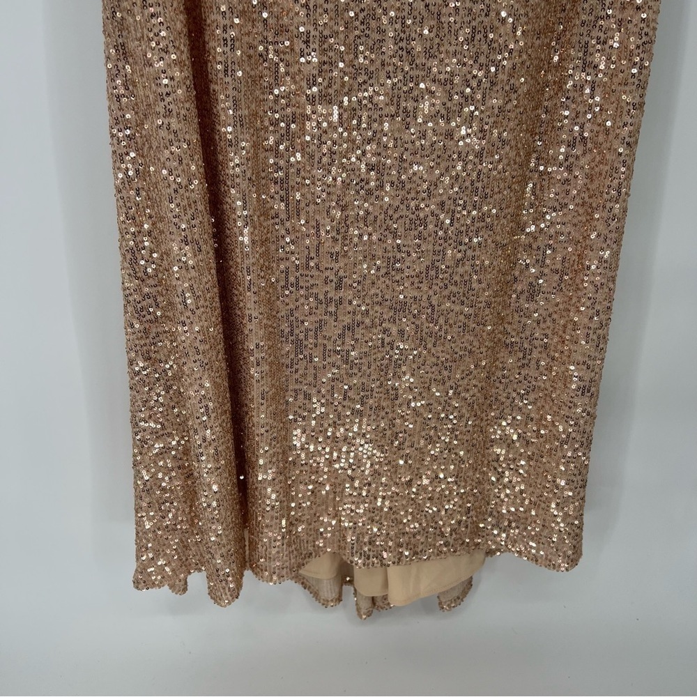 Mac Duggal SEQUINED ONE SHOULDER TRUMPET GOWN - Picture 10 of 13